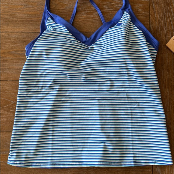 Nike white and Blue Sports Bra - Picture 1 of 9